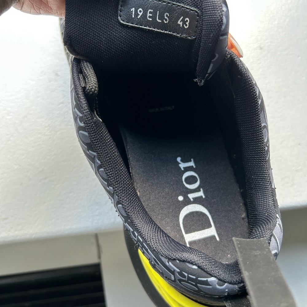 Dior Black Blue Logo Sneakers - Picture 4 of 4